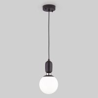 Подвесной светильник со стеклянным плафоном 50151/1 черный, Eurosvet