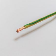 Провод силовой ПуГВ 1х6 мм², ГОСТ (желто зеленый)