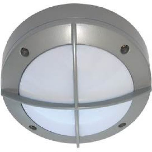 Светильник накладной B4143S, GX53, круг, с решеткой, цвет серый, арт. FS53CSECS, IP65, Ecola