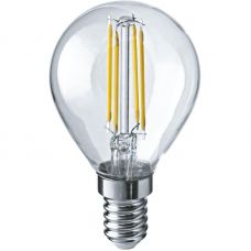 Лампа светодиодная филаментная 80 886 OLL-F-G45-08-230-2.7K-E14 8Вт шар прозрачная 2700К ОНЛАЙТ