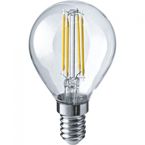 Лампа светодиодная филаментная 80 887 OLL-F-G45-08-230-4K-E14 8Вт шар прозрачная 4000К ОНЛАЙТ