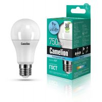 Лампа светодиодная LED9-A60/845/E27 9Вт 220В Camelion 12044
