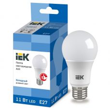 Лампа светодиодная IEK A60 груша 11Вт 6500К E27 230В 990Лм LLE A60 11 230 65 E27