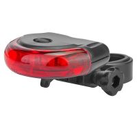 Фонарь велосипедный задний JY 154R, 5 LED, 2xAAA, красно черный цвет, арт. 560099, STELS