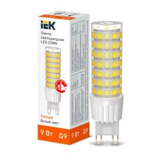 Лампа светодиодная IEK 230В 9Вт G9 3000К керамика, арт. LLE-CORN-9-230-30-G9