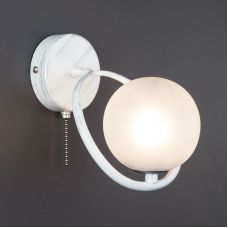 Настенный светильник 70089/1 белый с серебром, Eurosvet