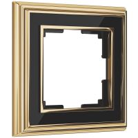 Рамка на 1 пост (золото/черный) WL17 Frame 01
