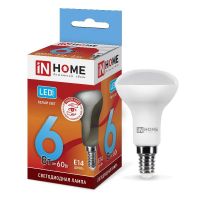 Лампа светодиодная LED-R50-VC 6Вт 4000К грибок E14 480Лм 4690612024264 IN HOME