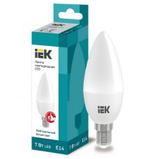 Лампа светодиодная IEK C35 свеча 7Вт 4000К E14 230В 630Лм LLE C35 7 230 40 E14