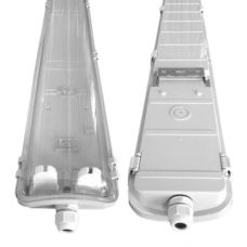 Светильник с пыле  и влагозащитой SWL V3 2T8 120 230 IP65 под светодиодные лампы 2х18W G13 1260x112х63 Sweko