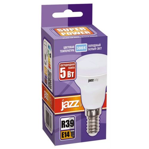 Лампа светодиодная PLED-SP R39 5W E14 5000K грибок рефлекторная 1033598 Jazzway