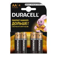 Батарейка Duracell Базис AA/LR6, MN1500, уп/4 шт