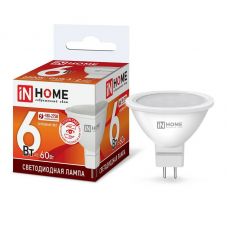 Лампа светодиодная IN HOME LED JCDR VC GU5.3 6.0W 6500К 525Лм 4690612030739