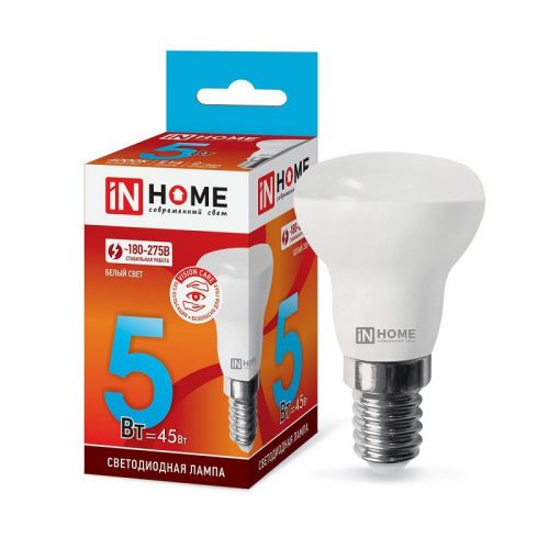 Лампа светодиодная LED-R39-VC 5Вт 4000К Е14 410Лм 4690612030852 IN HOME