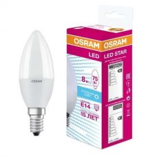 Лампа светодиодная OSRAM LED STAR CLASSIC B 75 7,5W/840 свеча 4000К E14 806 лм
