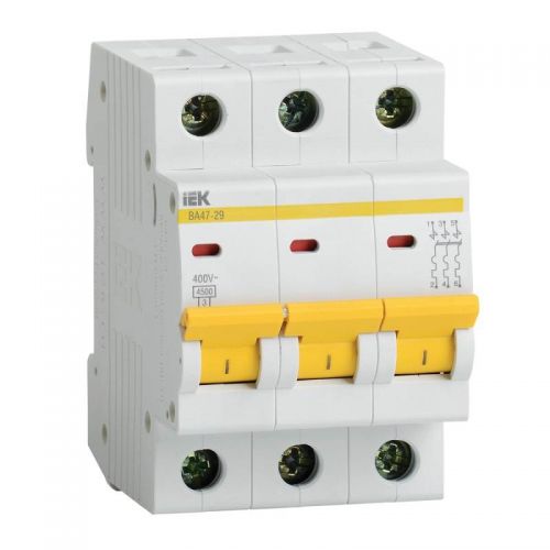 Автоматический выключатель 3P, C, 32А, ВА47-29, 4.5 кА, MVA20-3-032-C, IEK