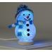 Фигура Снеговичок в синем из акрила, размеры 10х6 см, USB, 1 LED, 186601