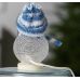 Фигура Снеговичок в синем из акрила, размеры 10х6 см, USB, 1 LED, 186601