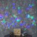 Гирлянда Бахрома с насадками Звёзды, размеры 2.4х0.9 м, IP20, прозрачная нить, 138LED, свечение мульти, 8 режимов, 220В, 2361699