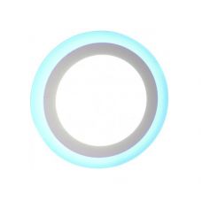 Светильник светодиодный встраиваемый LE LED 2BCLR 24W 3/6K, 24 Вт, круг, голубое свечение