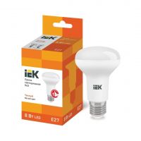 Лампа светодиодная IEK R63 230В 8Вт E27 3000К, арт. LLE-R63-8-230-30-E27