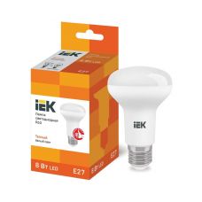 Лампа светодиодная IEK R63 230В 8Вт E27 3000К, арт. LLE-R63-8-230-30-E27