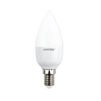 Лампа SBL C37 07 40K E14, 7 Вт, 4000 К, Е14, 500 лм, матовая, 230 В, Smartbuy