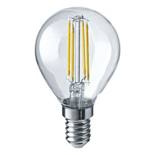 Лампа светодиодная ОНЛАЙТ шар прозрачный E14 G45 12Вт 4000К 1200Лм, код OLL-F-G45-12-230-4K-E14