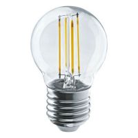 Лампа светодиодная ОНЛАЙТ шар прозрачный E27 G45 10Вт 4000К 1000Лм, код OLL F G45 10 230 4K E27