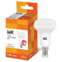 Лампа светодиодная IEK R50 5W 3000К грибок E14 LLE-R50-5-230-30-E14