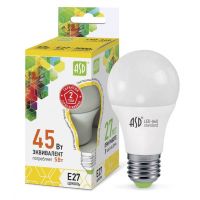 Лампа светодиодная LED A60 standard, 5 Вт, 3000 К, E27, 450 лм, матовая, 230 В, ASD