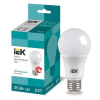 Лампа светодиодная IEK A80 груша 25Вт 4000К E27 230В 2500Лм LLE-A80-25-230-40-E27