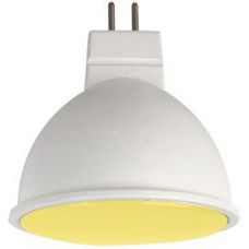 Лампа светодиодная Ecola color MR16 7Вт желтый 230В GU5.3 47х50 матовое стекло M2TY70ELC