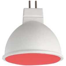 Лампа светодиодная Ecola color MR16 7Вт красный 230В GU5.3 47х50 матовое стекло M2TR70ELC