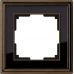 Рамка на 1 пост (бронза/черный) WL17 Frame 01