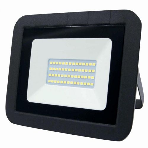 Прожектор светодиодный LEEK LE FL SMD LED7 50W CW BLACK (30) IP65 холодный белый (ультратонкий), LE040303 0028 LEEK