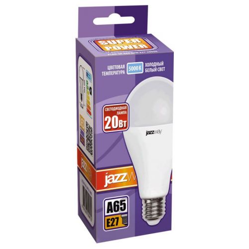 Лампа светодиодная Jazzway PLED-SP A65 20W E27 5000K груша 5009462