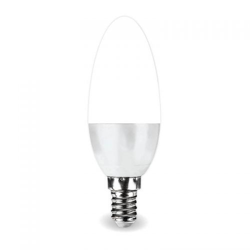 Лампа LED OPTI C37-5,5W-E14-N, 5.5 Вт, 3000 К, E14, 230 В, пласт/алюм, 9968044, Включай