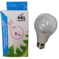 Лампа для растений VKL electric VLED FITO A65 9W E27 220V светодиодная 1003045