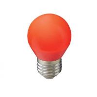 Лампа LED шар 5 Вт, G45, E27, красный, матовый, 77x45, арт. K7CR50ELB, Ecola