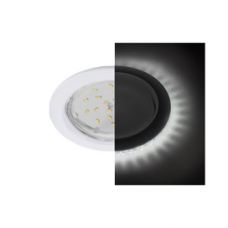 Светильник встраиваемый Ecola H4 LD5300 SW53LDEFB GX53, Круг подсветка, белый, 48x106