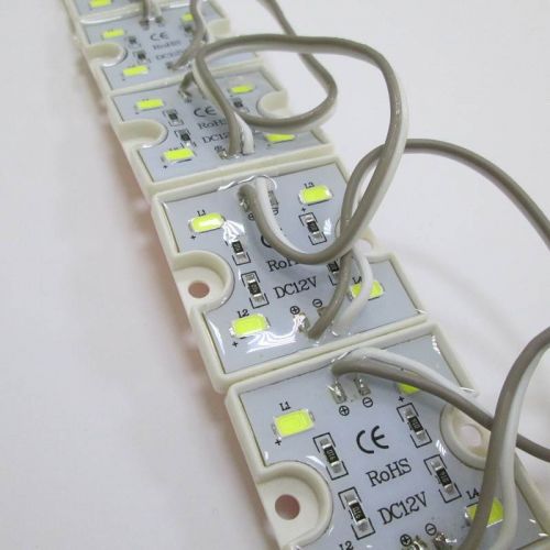Модуль светодиодный 4 LED, SMD 5630, 6500 К, IP65, 0,8 Вт, 12 В, квадратной формы, белый холодный