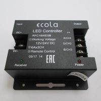 Контроллер для ленты RGB 18А сенсорный радиопульт белый 216W 12V (432W 24V), арт. RFC18WESB, Ecola