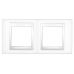 Рамка 2 х постовая, белая/белая, Unica Хамелеон, арт. MGU6.004.18, Schneider Electric