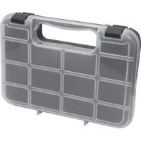 Ящик для крепежа (органайзер) прозрачный 10 (24,5 х 18 х 4,5 см), 65643, FIT