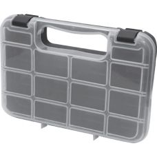 Ящик для крепежа (органайзер) прозрачный 10 (24,5 х 18 х 4,5 см), 65643, FIT